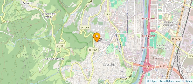 localisation de l'entreprise MONSIEUR SEBASTIEN PODETTI à SEYSSINS