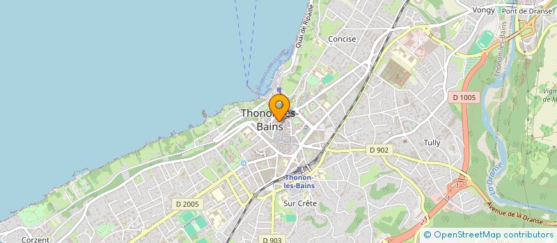 localisation de l'entreprise MONSIEUR SEBASTIEN POIRIER  THONON-LES-BAINS