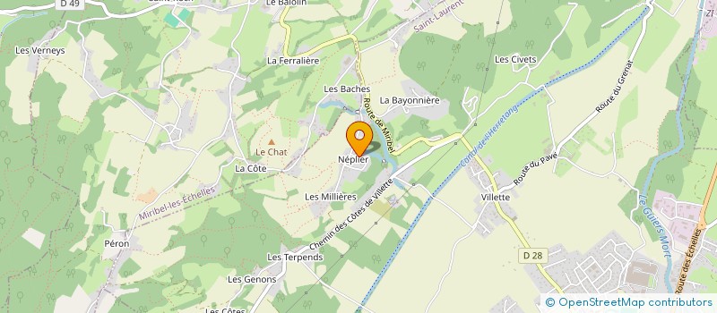 localisation de l'entreprise MONSIEUR SEBASTIEN POIRIER  SAINT-LAURENT-DU-PONT