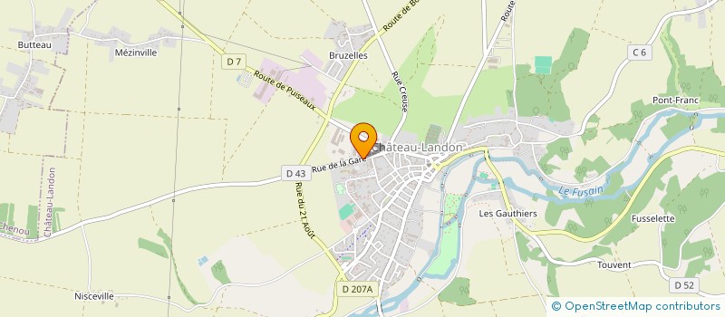 localisation de l'entreprise MONSIEUR SEBASTIEN POMMIER  CHATEAU-LANDON