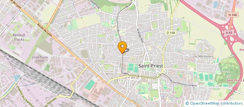 localisation de l'entreprise MONSIEUR SEBASTIEN PONCET  SAINT-PRIEST