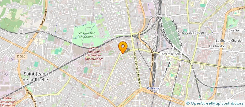 localisation de l'entreprise MONSIEUR SEBASTIEN PONS à ORLEANS