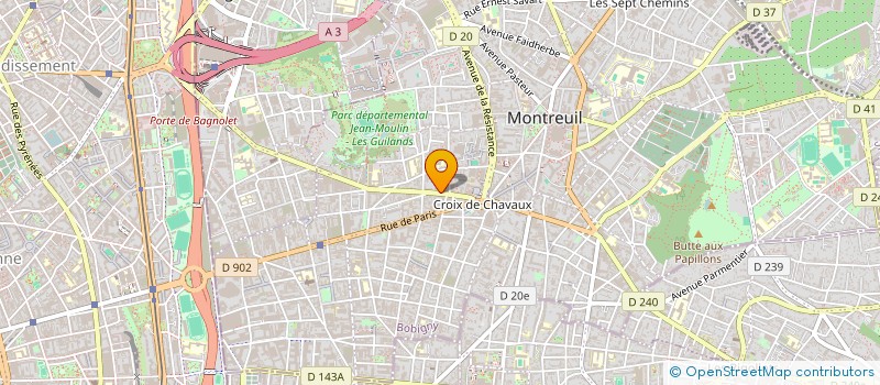 localisation de l'entreprise MONSIEUR SEBASTIEN PONS à MONTREUIL
