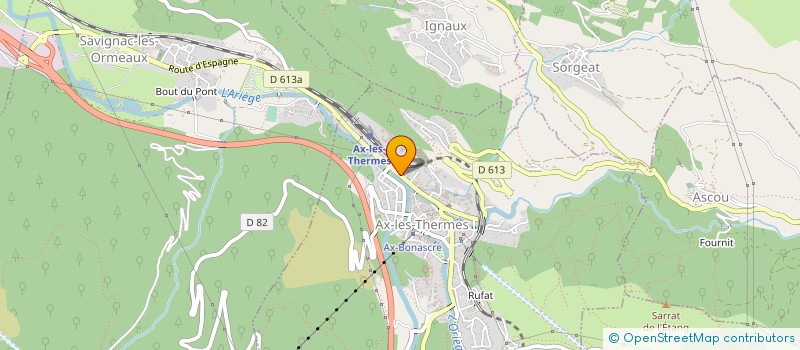 localisation de l'entreprise MONSIEUR SEBASTIEN PONS à AX-LES-THERMES