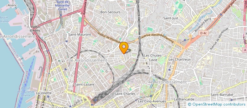 localisation de l'entreprise MONSIEUR SEBASTIEN PONT à MARSEILLE