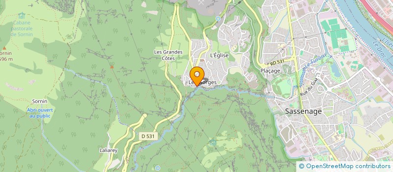 localisation de l'entreprise MONSIEUR SEBASTIEN PONT  SASSENAGE