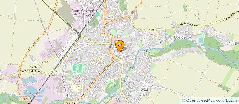 localisation de l'entreprise MONSIEUR SEBASTIEN PORCHEZ  PITHIVIERS
