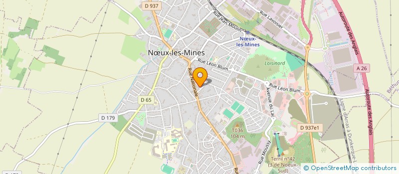 localisation de l'entreprise MONSIEUR SEBASTIEN PORQUET  NUX-LES-MINES