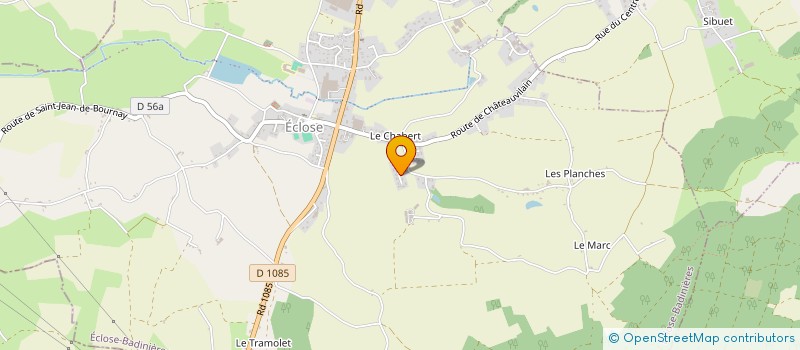 localisation de l'entreprise MONSIEUR SEBASTIEN PORRET  ECLOSE-BADINIERES