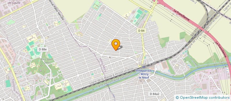 localisation de l'entreprise MONSIEUR SEBASTIEN POTIER  MITRY-MORY