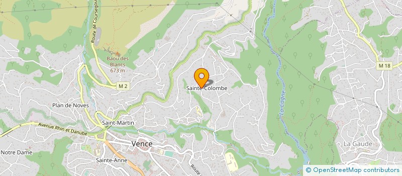 localisation de l'entreprise MONSIEUR SEBASTIEN POTTIER à VENCE
