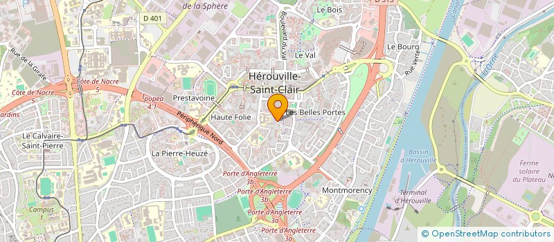 localisation de l'entreprise MONSIEUR SEBASTIEN POTTIER à HEROUVILLE SAINT CLAIR