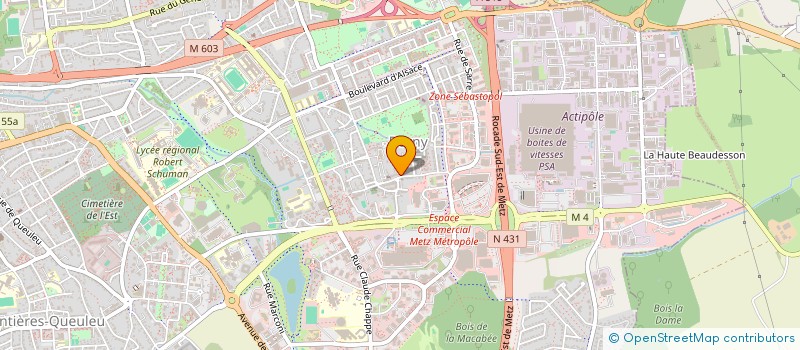 localisation de l'entreprise MONSIEUR SEBASTIEN POUCHAN  METZ