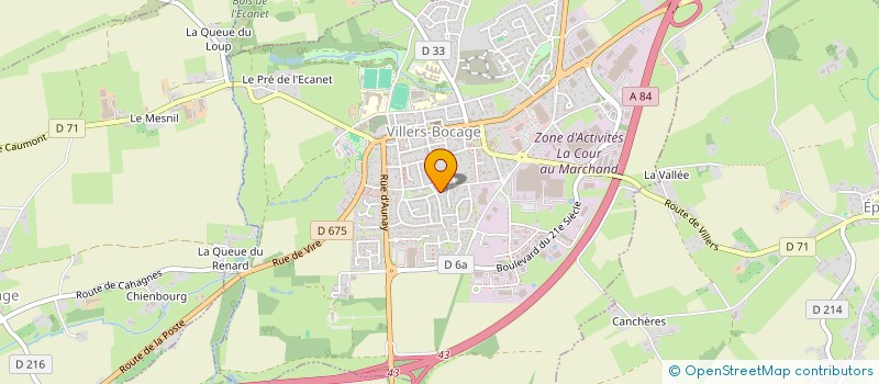 localisation de l'entreprise MONSIEUR SEBASTIEN POULARD  VILLERS-BOCAGE