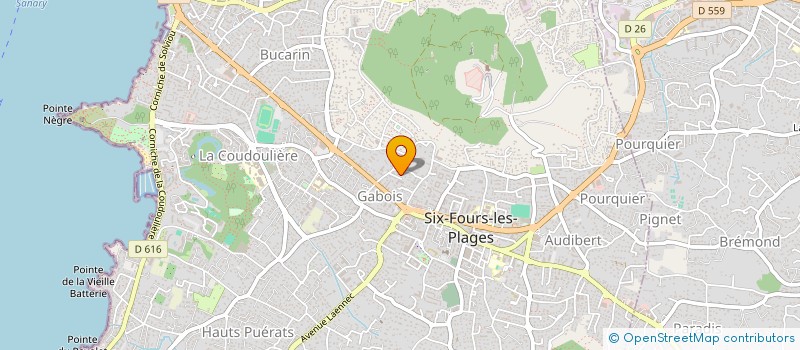 localisation de l'entreprise MONSIEUR SEBASTIEN PRADES à SIX-FOURS-LES-PLAGES