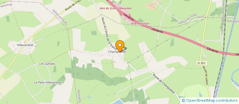 localisation de l'entreprise MONSIEUR SEBASTIEN PREVOST  NASSIGNY