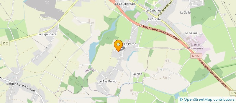 localisation de l'entreprise MONSIEUR SEBASTIEN PRIEZ  MISSILLAC