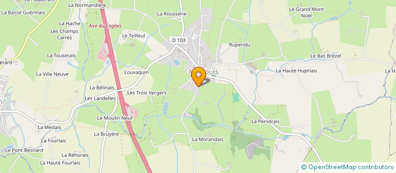 localisation de l'entreprise MONSIEUR SEBASTIEN PRIME  LES PORTES DU COGLAIS