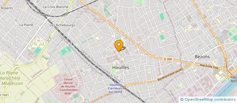 localisation de l'entreprise MONSIEUR SEBASTIEN PRIVAT  HOUILLES