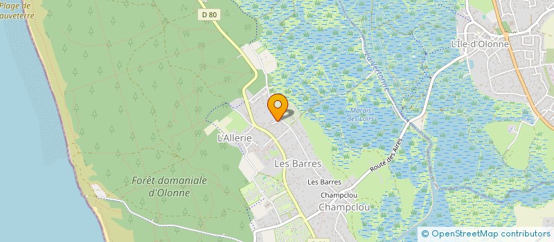 localisation de l'entreprise MONSIEUR SEBASTIEN PROFAULT  LES SABLES D'OLONNE