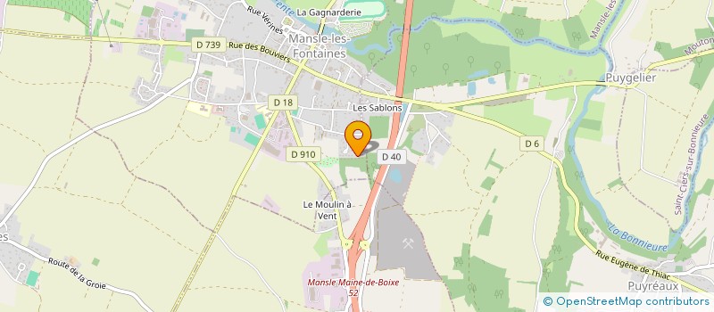 localisation de l'entreprise MONSIEUR SEBASTIEN PROUPIN à MANSLE-LES-FONTAINES