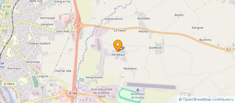 localisation de l'entreprise MONSIEUR SEBASTIEN PROVOST à NOYAL-PONTIVY