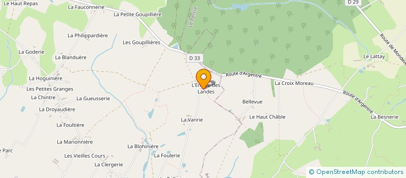 localisation de l'entreprise MONSIEUR SEBASTIEN PROVOST  ARGENTRE-DU-PLESSIS