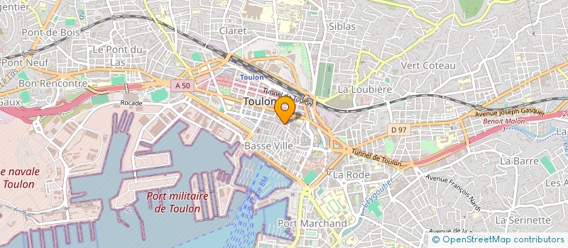 localisation de l'entreprise MONSIEUR SEBASTIEN PRUNEAU à TOULON