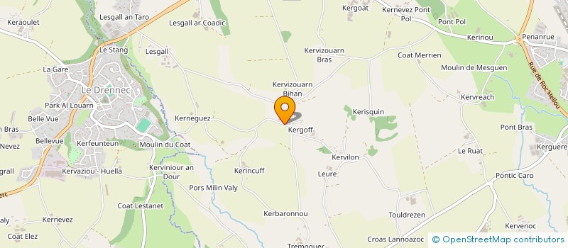 localisation de l'entreprise MONSIEUR SEBASTIEN PRUNIER  PLOUDANIEL