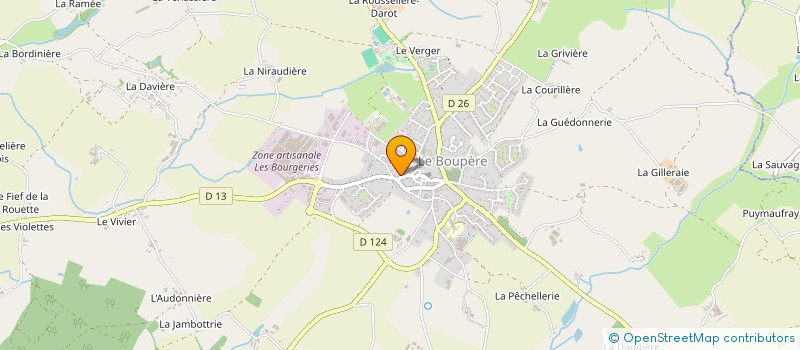 localisation de l'entreprise MONSIEUR SEBASTIEN PUAUD  LE BOUPERE