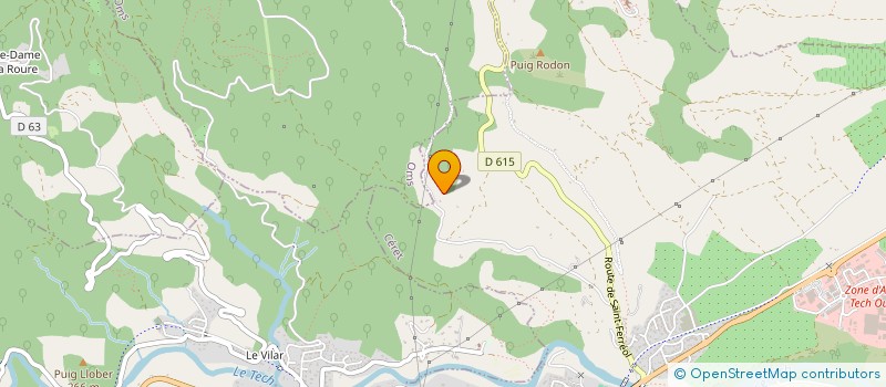 localisation de l'entreprise MONSIEUR SEBASTIEN PUIG  CERET