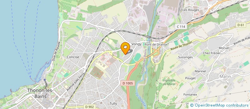 localisation de l'entreprise MONSIEUR SEBASTIEN PUREUR à THONON-LES-BAINS