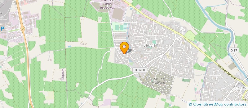 localisation de l'entreprise MONSIEUR SEBASTIEN QUEILLE  SAUVIAN