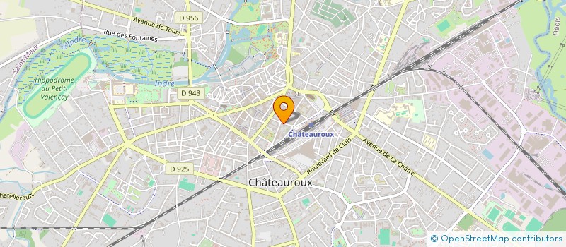 localisation de l'entreprise MONSIEUR SEBASTIEN QUENNESSON à CHATEAUROUX