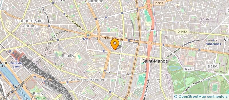 localisation de l'entreprise MONSIEUR SEBASTIEN QUENOUILLERE à PARIS