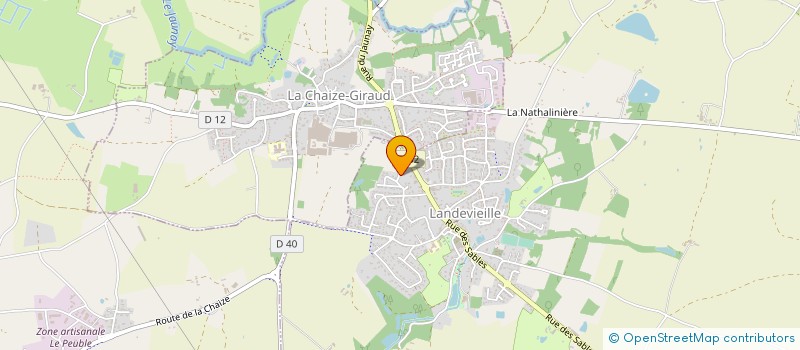 localisation de l'entreprise MONSIEUR SEBASTIEN RABAUD à LANDEVIEILLE