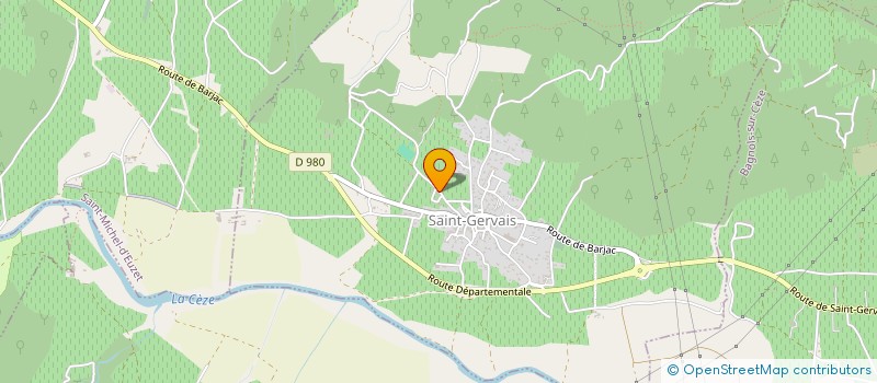 localisation de l'entreprise MONSIEUR SEBASTIEN RABIER  BAGNOLS-SUR-CEZE