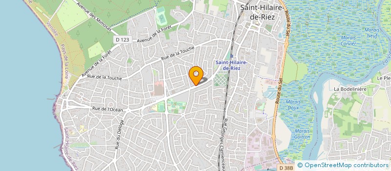 localisation de l'entreprise MONSIEUR SEBASTIEN RABILLER à NOTRE-DAME-DE-RIEZ