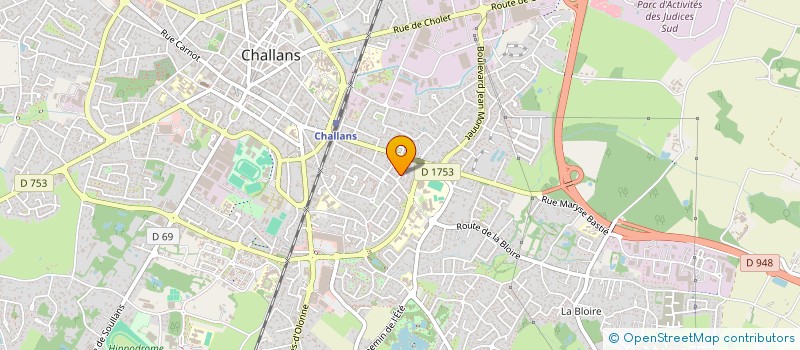 localisation de l'entreprise MONSIEUR SEBASTIEN RABREAU à CHALLANS