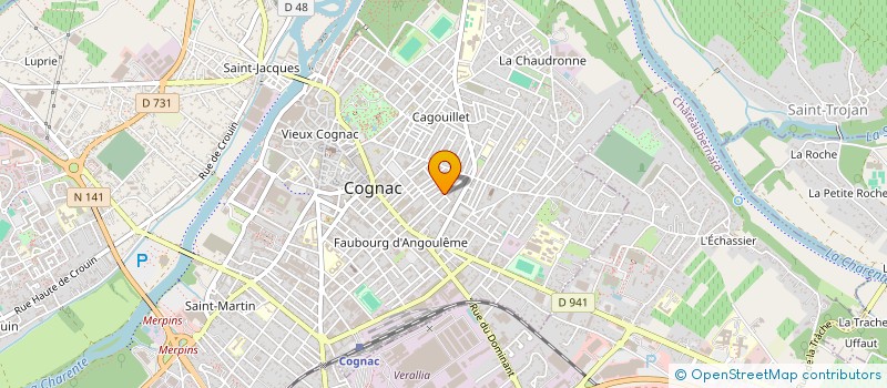 localisation de l'entreprise MONSIEUR SEBASTIEN RAFFIER à COGNAC