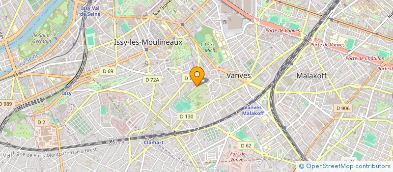 localisation de l'entreprise MONSIEUR SEBASTIEN RAIGNAULT à VANVES