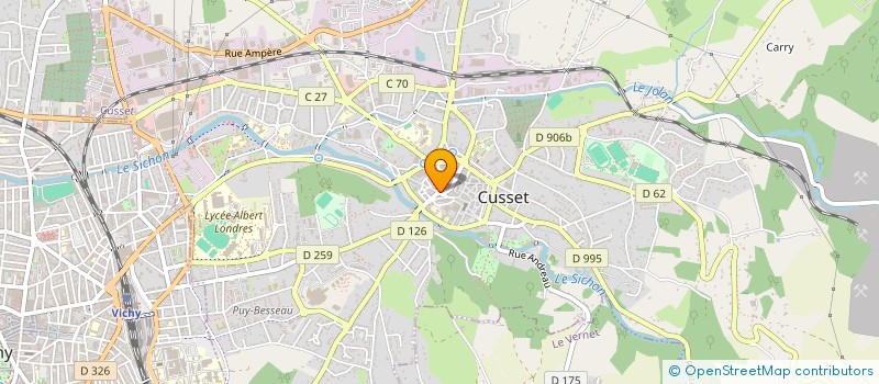localisation de l'entreprise MONSIEUR SEBASTIEN RAMBERT à CUSSET