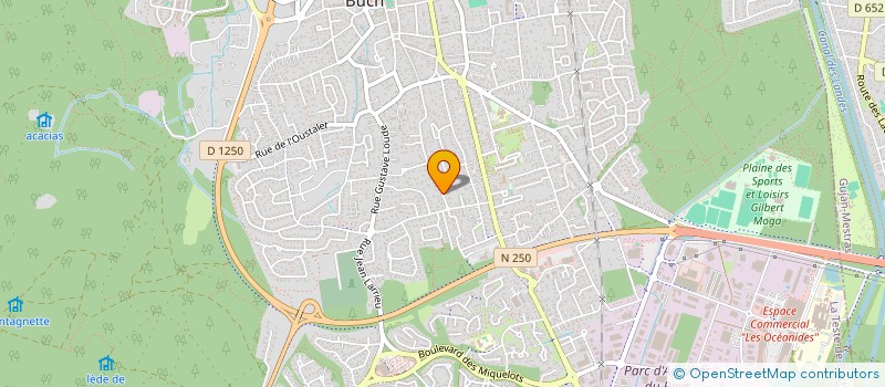 localisation de l'entreprise MONSIEUR SEBASTIEN RAMIRES BROTONS  LA TESTE-DE-BUCH