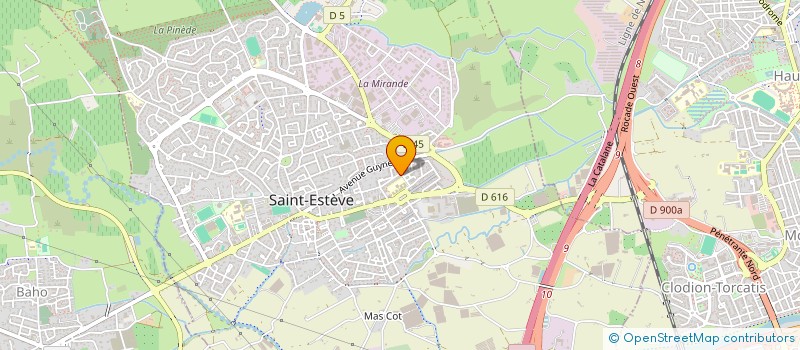 localisation de l'entreprise MONSIEUR SEBASTIEN RANVAL  SAINT-ESTEVE