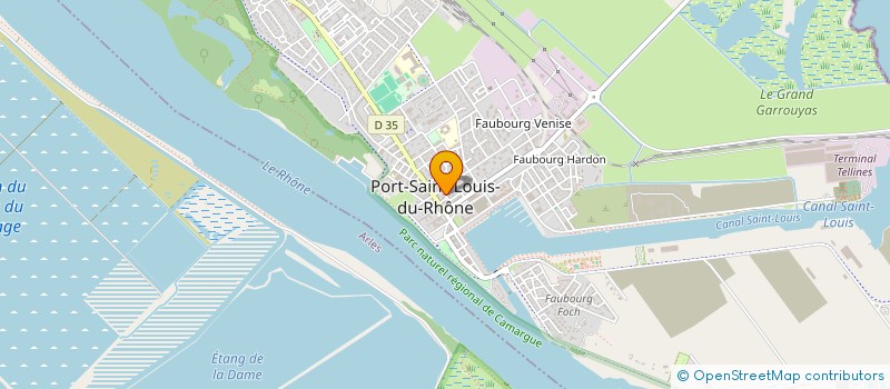 localisation de l'entreprise MONSIEUR SEBASTIEN RAOUX à PORT-SAINT-LOUIS-DU-RHONE