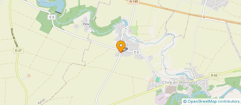 localisation de l'entreprise MONSIEUR SEBASTIEN RASSINOUX  CHIRE-EN-MONTREUIL