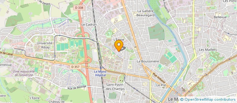 localisation de l'entreprise MONSIEUR SEBASTIEN RAVENEAU à LE MANS