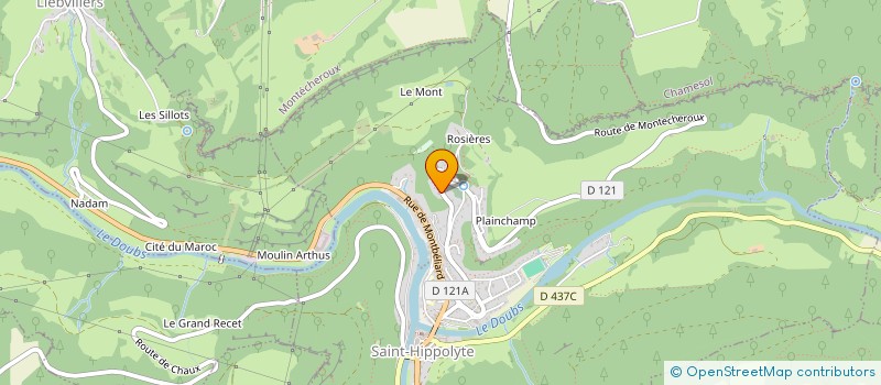 localisation de l'entreprise MONSIEUR SEBASTIEN RAVEY  SAINT-HIPPOLYTE