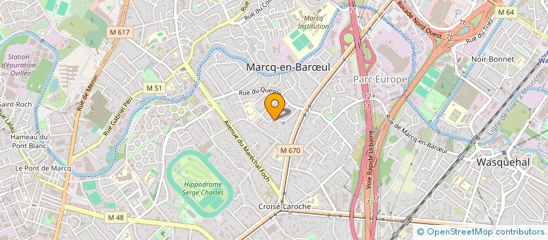 localisation de l'entreprise MONSIEUR SEBASTIEN RAYNAUD à MARCQ-EN-BARŒUL