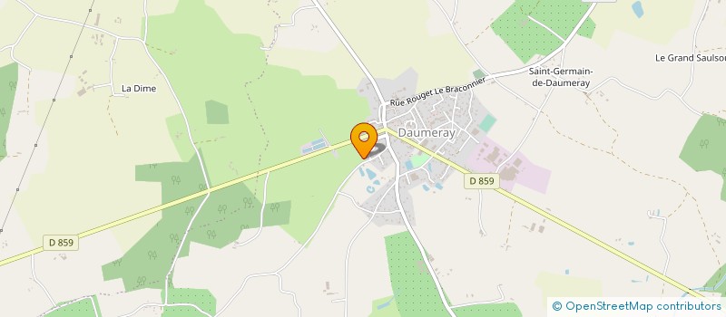 localisation de l'entreprise MONSIEUR SEBASTIEN RAYNAUD  MORANNES SUR SARTHE-DAUMERAY